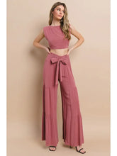 Load image into Gallery viewer, Boho Wide Leg Linen Palazzo Pants
