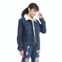 Load image into Gallery viewer, Addilyn Fleece Lined Denim Jacket
