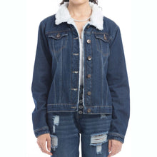 Load image into Gallery viewer, Addilyn Fleece Lined Denim Jacket
