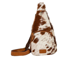 Load image into Gallery viewer, Cullom Trail Hair-on Hide Sling Bag
