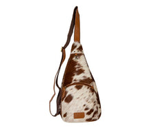 Load image into Gallery viewer, Cullom Trail Hair-on Hide Sling Bag
