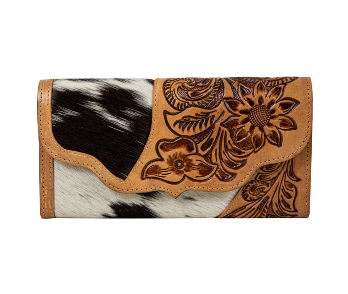 Blossoms in Bloom Hand-tooled Wallet