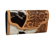 Load image into Gallery viewer, Blossoms in Bloom Hand-tooled Wallet
