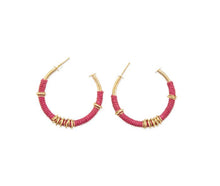Load image into Gallery viewer, Scarlet Crescent Moon Earrings
