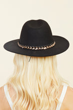 Load image into Gallery viewer, Chain Link Trim Fedora Hat
