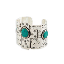 Load image into Gallery viewer, Southwest Cross Accented Cuff Bracelet
